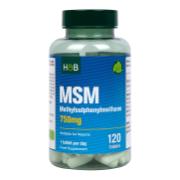 Holland & Barrett MSM 750mg 120 Tablets